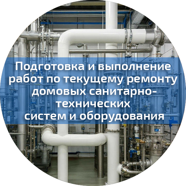 Подготовка и выполнение работ по текущему ремонту домовых санитарно-технических систем и оборудования. Жилищно-коммунальное хозяйство