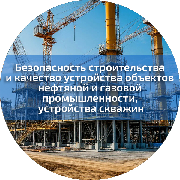 Безопасность строительства и качество устройства объектов нефтяной и газовой промышленности, устройства скважин. Безопасность строительного производства