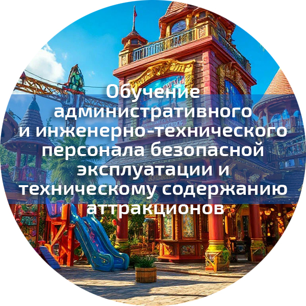 Обучение административного и инженерно-технического персонала безопасной эксплуатации и техническому содержанию аттракционов. Аттракционы