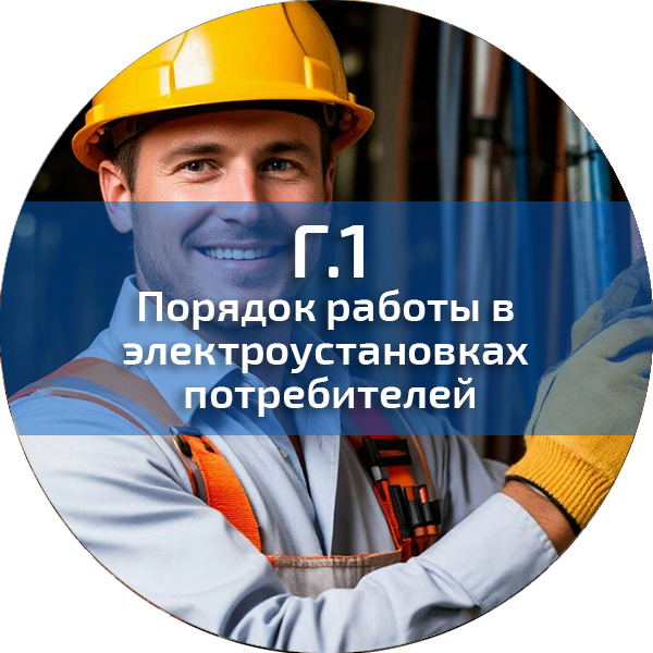 Г.1. Порядок работы в электроустановках потребителей. Электробезопасность