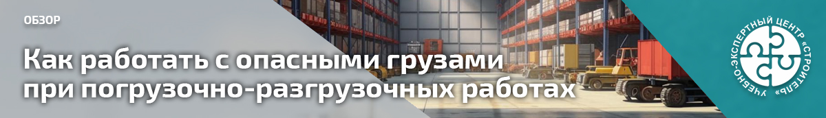 Как работать с опасными грузами при погрузочно-разгрузочных работах. Справочник СОТ